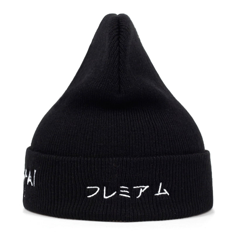 Senpai Embroidery Wool Hat Windproof Warm Hats