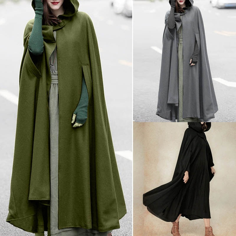 Zanzea Open Front Cloak Loose Hoodies