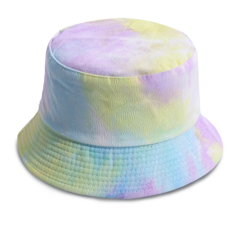 Style Summer Double-faced Tie Dye Unisex Bucket Hat