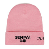 Senpai Embroidery Windproof Warm Wool Hat