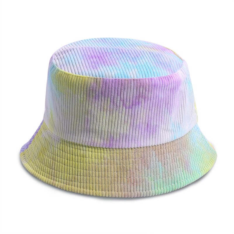 Style Summer Double-faced Tie Dye Unisex Bucket Hat