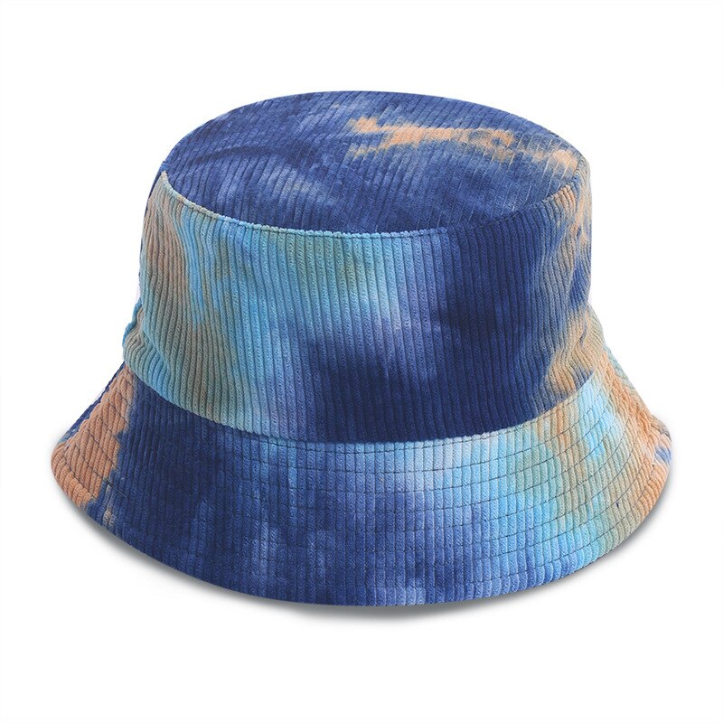 Style Summer Double-faced Tie Dye Unisex Bucket Hat