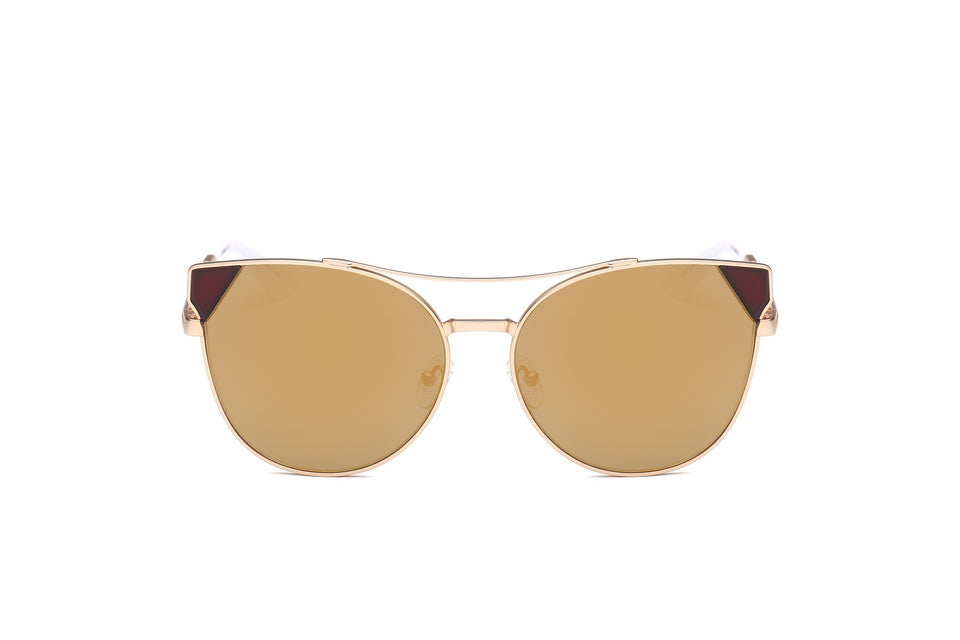 home forluxe clotheLexi SunglassesWomen Round Cat Eye Sunglasses

Frame Material: Metal 
Lens Material: PC
Lens Width: 59mm
Bridge Width: 15mm
Temple Length: 140mm
100% UVA &amp; UVB Protection
