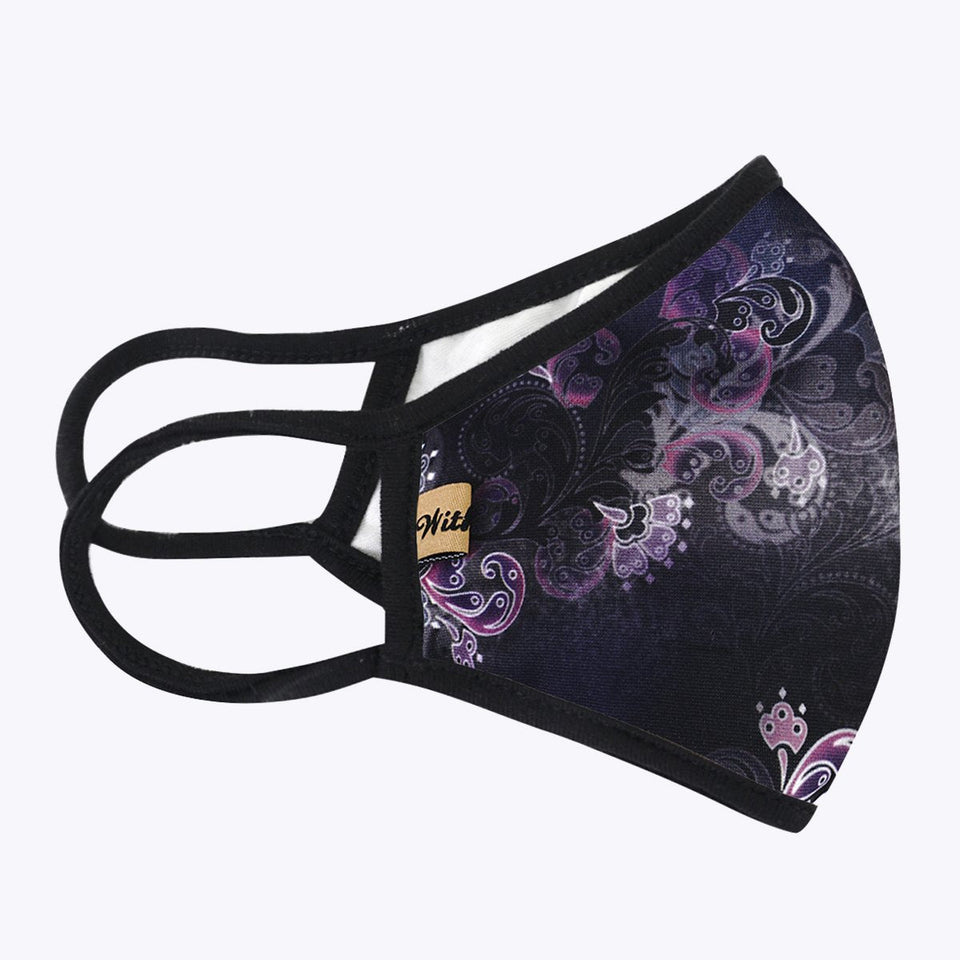 home forluxe clothePurpler DaCover 3-Layered Face Cover-PM0165
3-Layered, Polyester Exterior, Dual Layer Cotton Interior
Washable and Reusable Face Mask

Protective Fashion Face Mask
Unique Print Design
Made in USA

Size 12.5" 