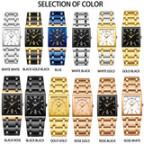 Quartz Wrist Watches Luxury Gold Black Watch