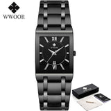 Quartz Wrist Watches Luxury Gold Black Watch