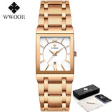 Quartz Wrist Watches Luxury Gold Black Watch