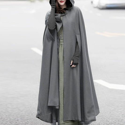 Coat Zanzea  Poncho Open Front Cloak Loose Long Hoodies